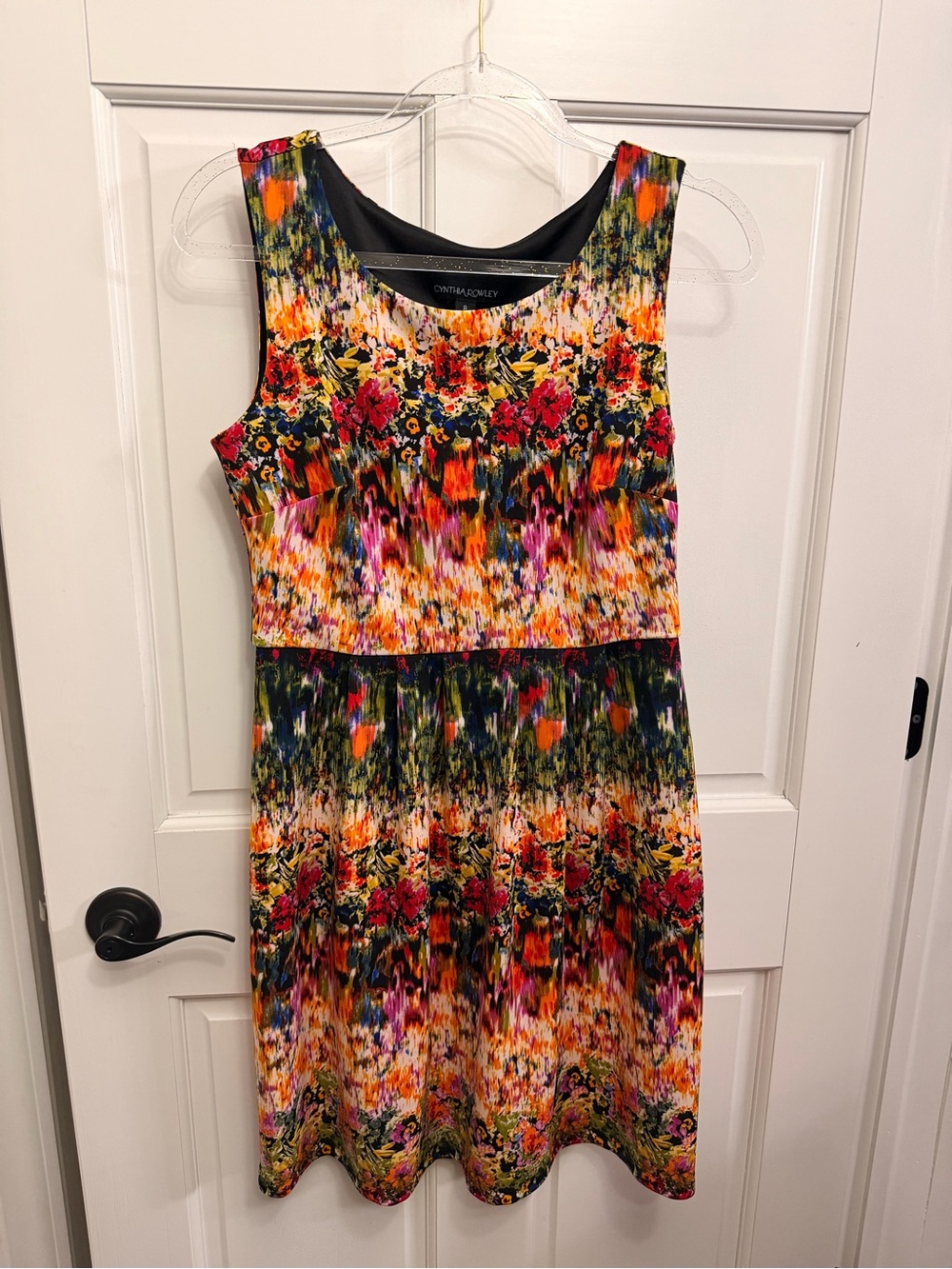Cynthia Rowley Vibrant Floral Multicolor Sleeveless Dress